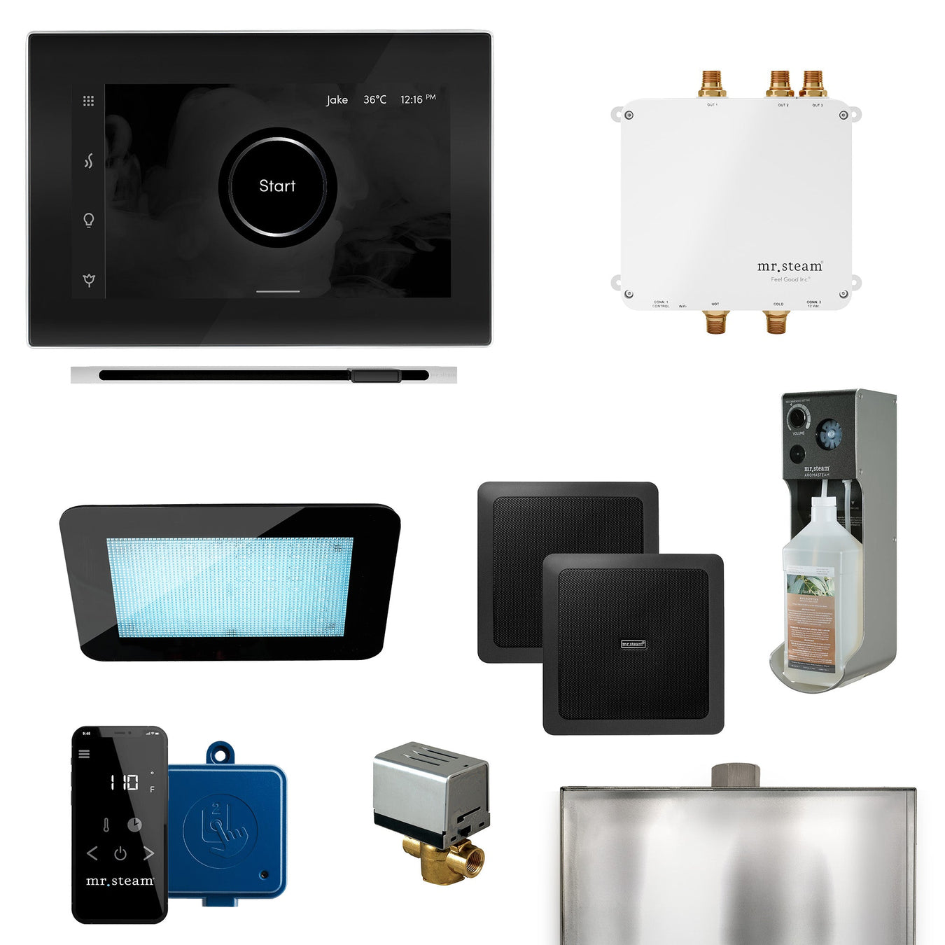 Mr.Steam Shower Controls & Accessories Packages