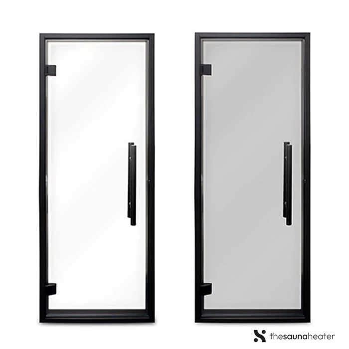 Prosaunas Glass Door 24”x73” Black Alder