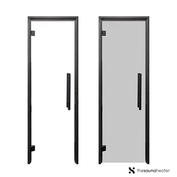 Prosaunas Glass Door 24”x81” Black Alder