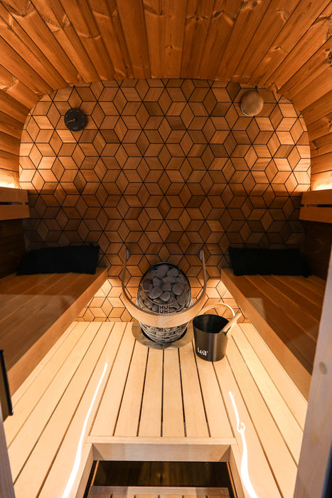 Leil Black Cube Premium Outdoor Sauna Kit