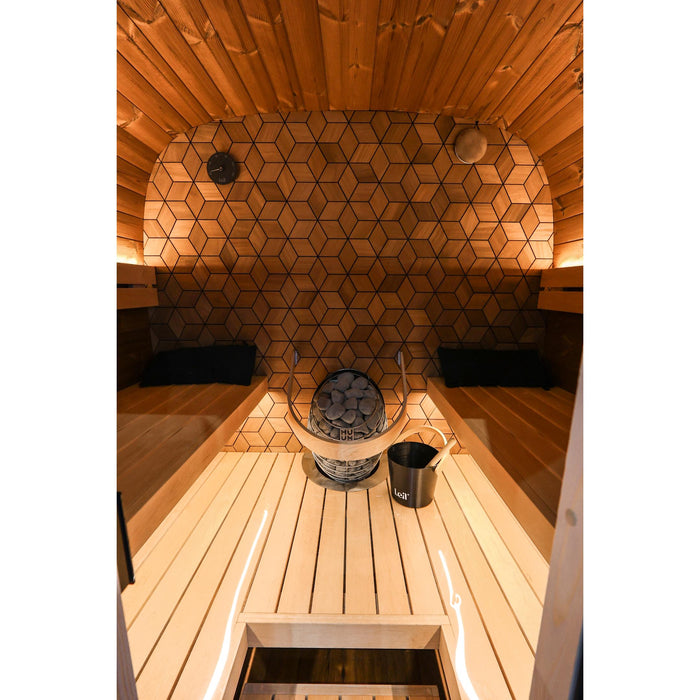 Leil Black Cube Premium Outdoor Sauna Kit