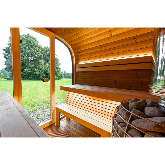 Leil Black Cube Comfort Outdoor Sauna Kit