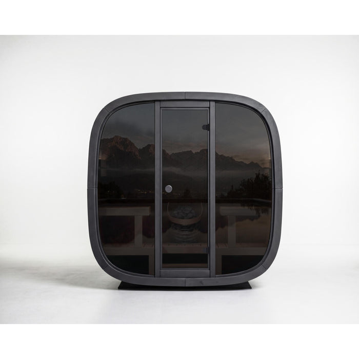 Leil Black Cube Premium Outdoor Sauna Kit