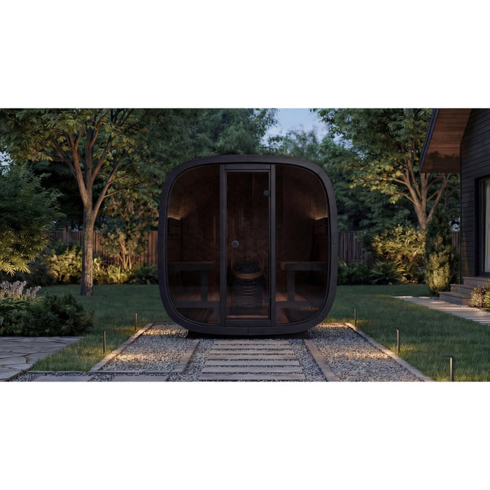 Leil Black Cube Premium Outdoor Sauna Kit