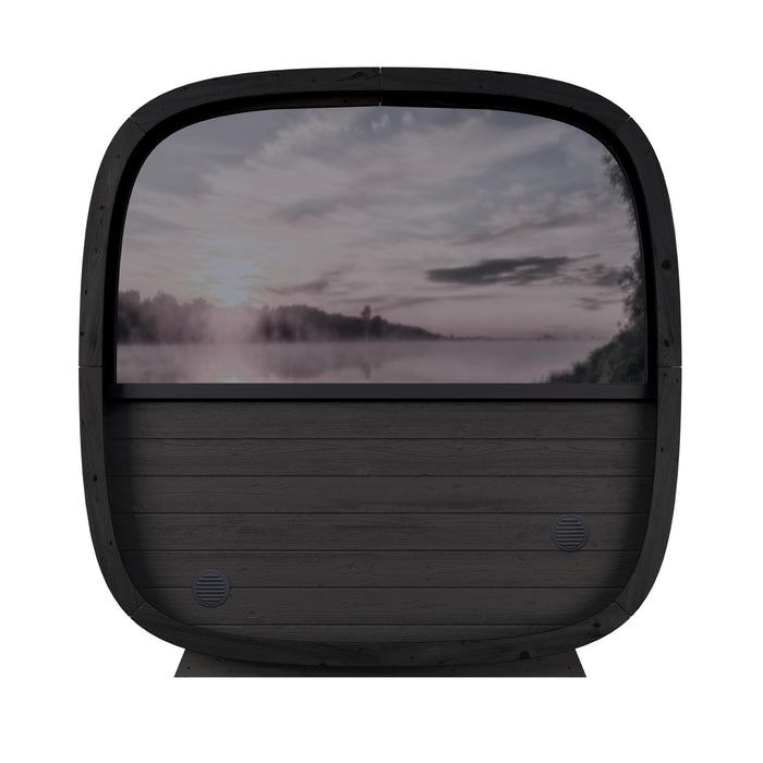 Leil Black Cube Comfort Outdoor Sauna Kit
