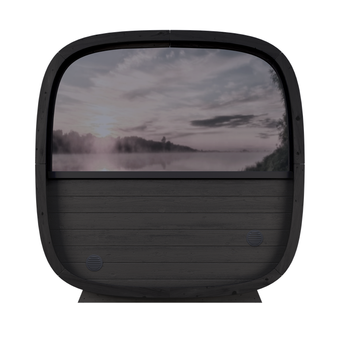 Leil Black Cube Comfort Outdoor Sauna Kit