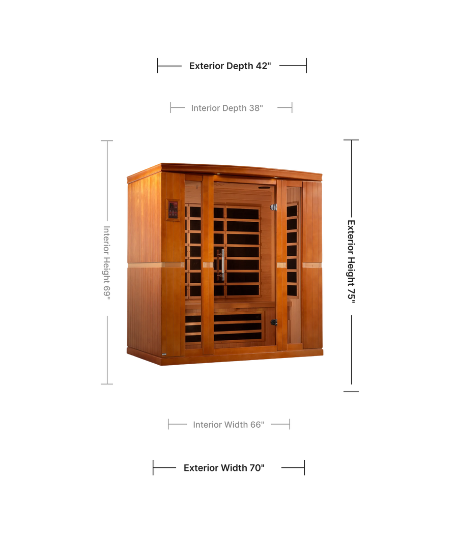 Golden Designs Dynamic Bergamo Infrared Indoor Sauna