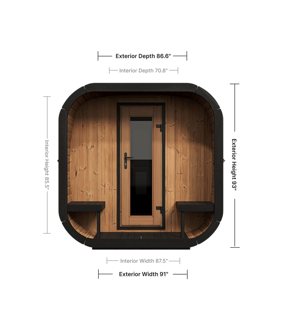 SaunaLife Cube CL12GCP Sauna Kit