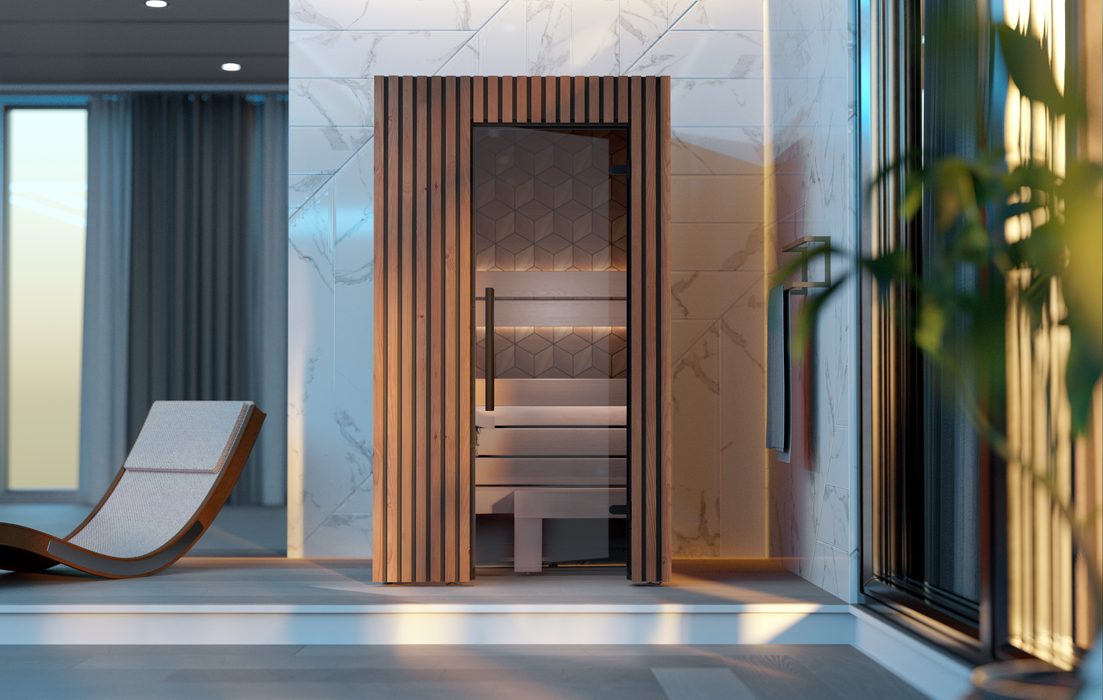 Leil Como 120 1-Person Indoor Sauna Kit