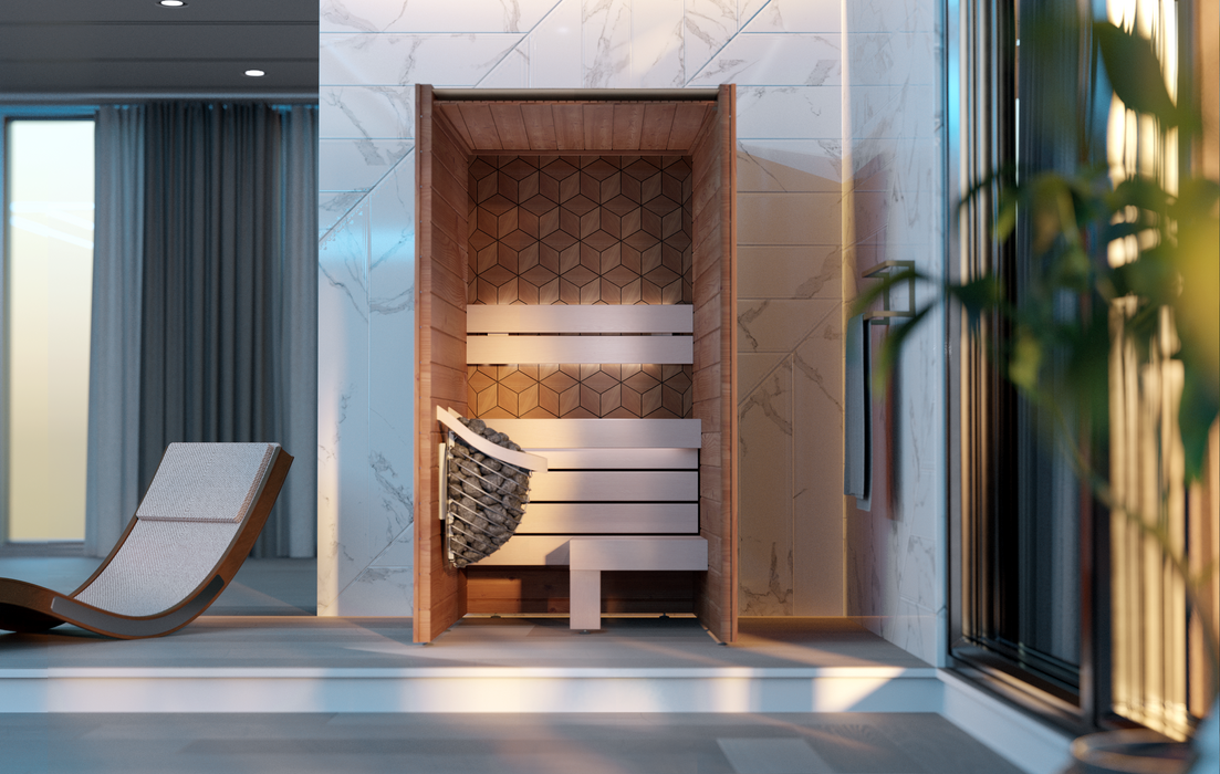 Leil Como 120 1-Person Indoor Sauna Kit