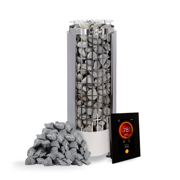 Harvia Cilindro PC110E Sauna Heater Package