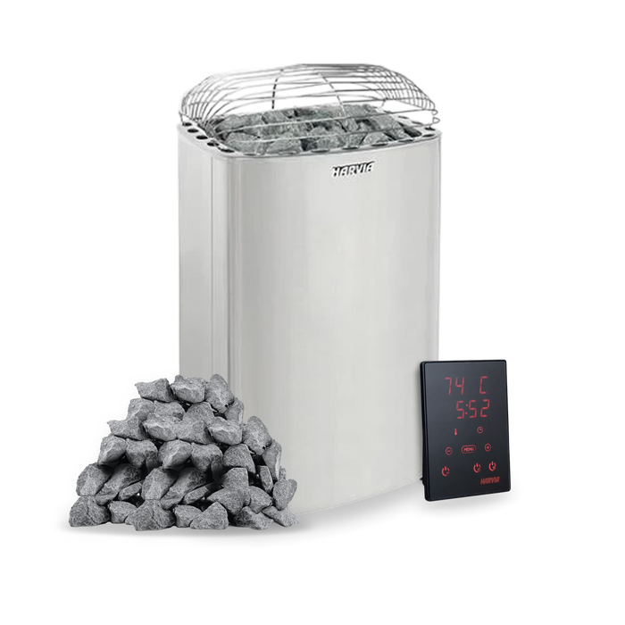 Harvia Club K12.5G Sauna Heater Package