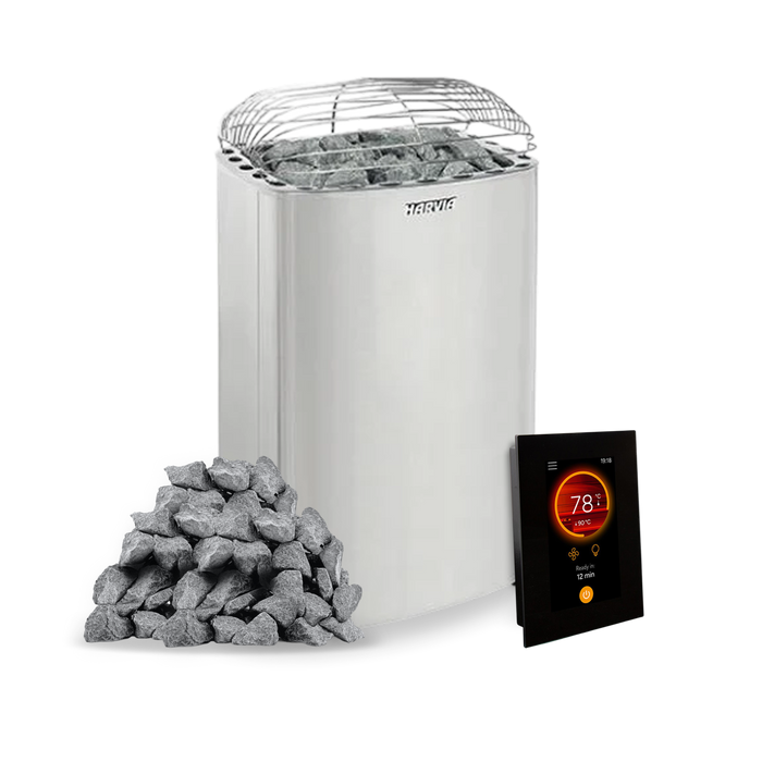 Harvia Club K12.5G Sauna Heater Package