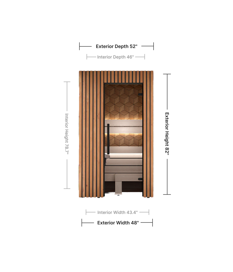 Leil Como 120 Indoor Sauna Kit