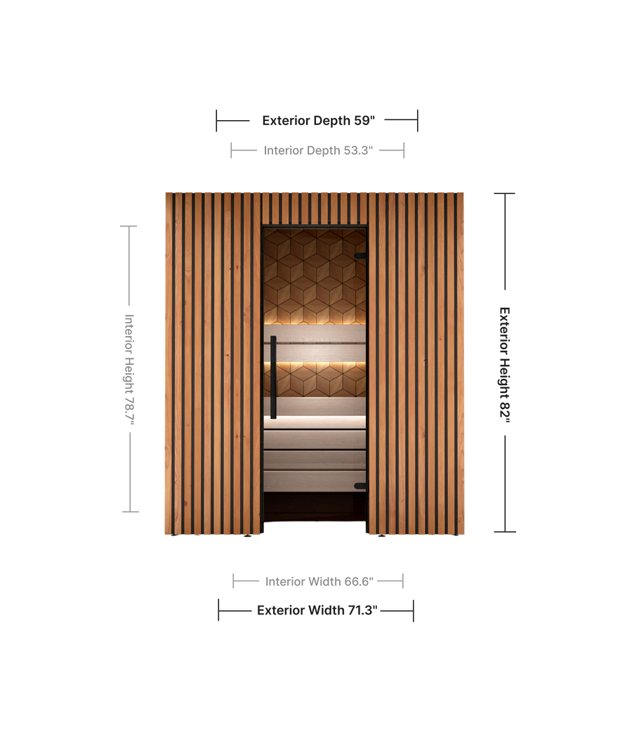 Leil Como 4-180 Indoor Sauna Kit