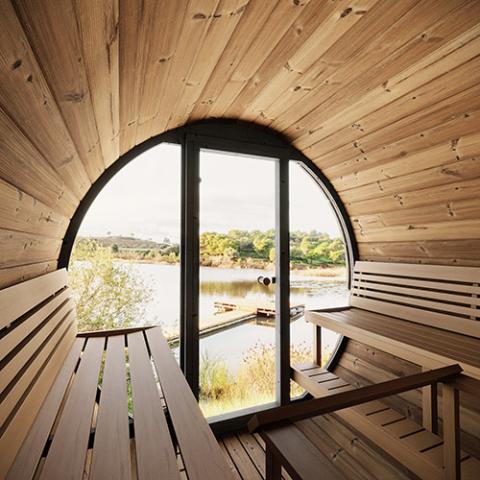 SaunaLife ERGO EE8G Barrel Sauna Kit