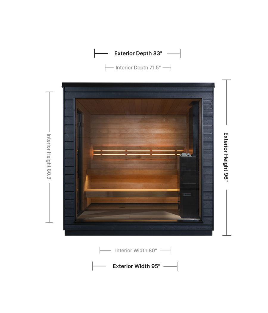 SaunaLife G6 Pre-Assembled Sauna Cabin