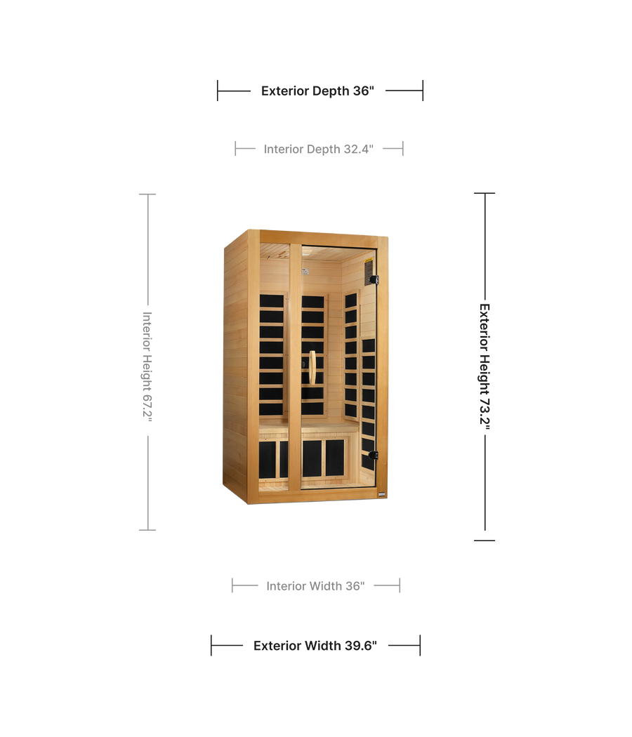 Golden Designs Dynamic Gracia Infrared Indoor Sauna