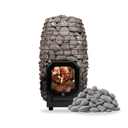HUUM HIVE Flow Mini Wood-Burning Sauna Stove Package - Standard / Thru-Wall (Top)