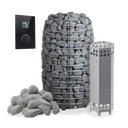 HUUM HIVE Mini 9 kW Sauna Heater Package - UKU Glass Black WiFi