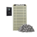 HUUM CORE 10.5 kW Sauna Heater Package - Aspen / Black / UKU Glass Black WiFi