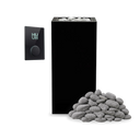 HUUM CORE 10.5 kW Sauna Heater Package - Black (with Black Inlay) / Black / UKU Glass Black WiFi