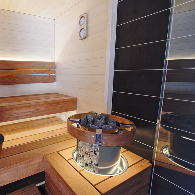 Harvia Cilindro PC90E Electric Sauna Heater Package — The Sauna Heater Harvia Cilindro PC90E Electric Sauna Heater Package — The Sauna Heater