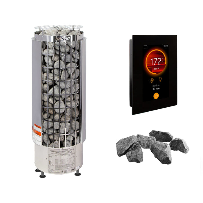 Harvia Cilindro PC110E Sauna Heater Package