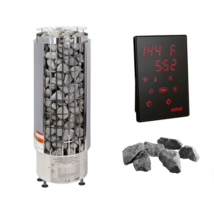 Harvia Cilindro PC110E Sauna Heater Package