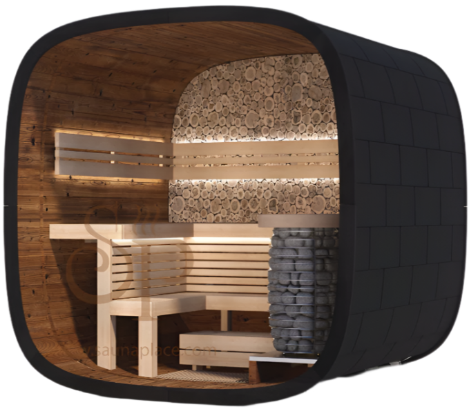 Heritage™ Lux Cube Royale M Outdoor Sauna Cabin