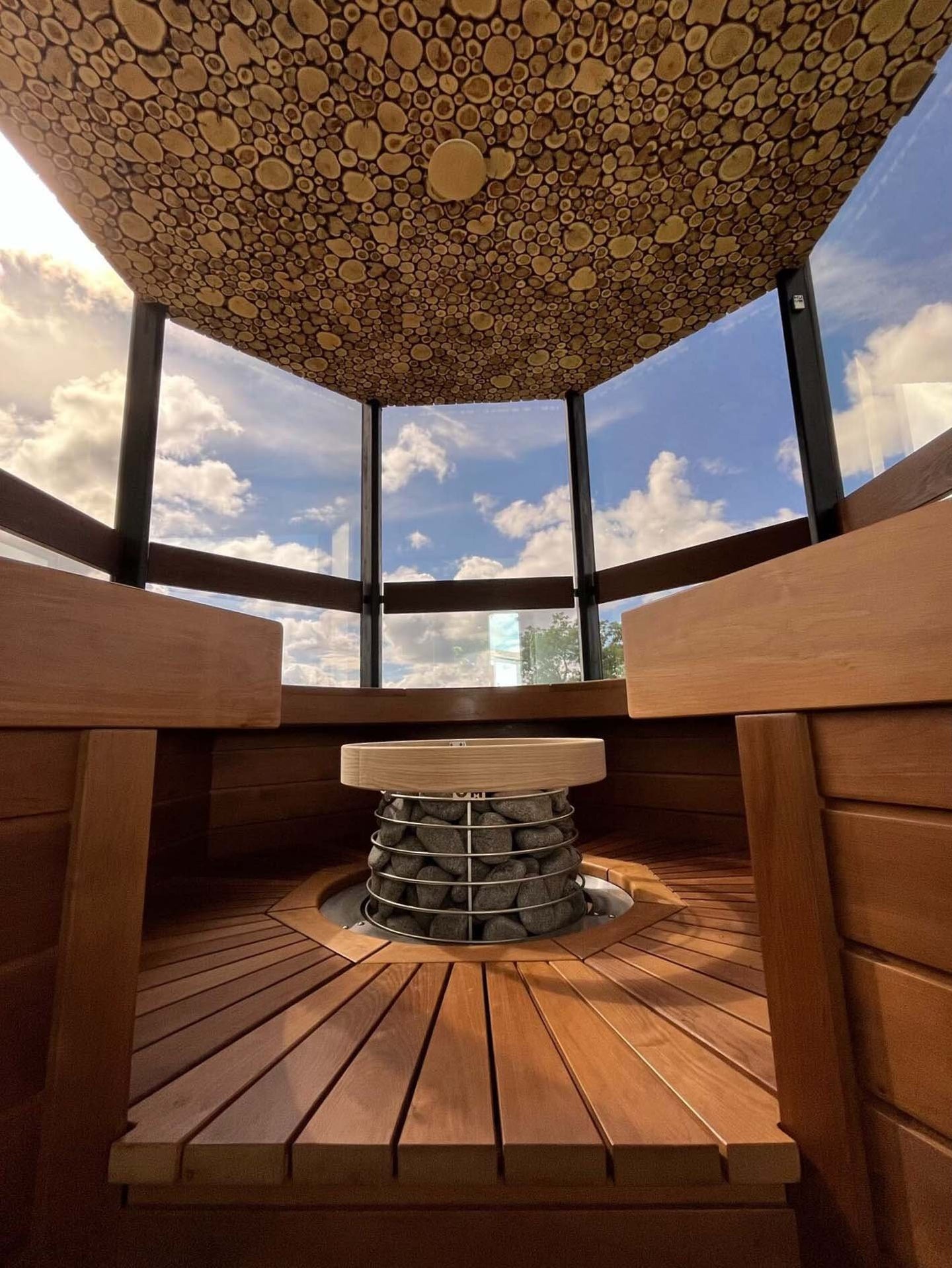 Photo inspiration: Fresh Look at 7 Person Fully Assembled Luxury Outdoor Sauna By Haljas Houses