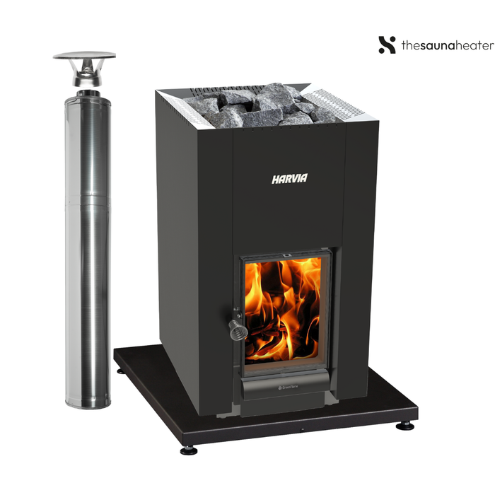 Harvia Linear 22 Sauna Heater Package