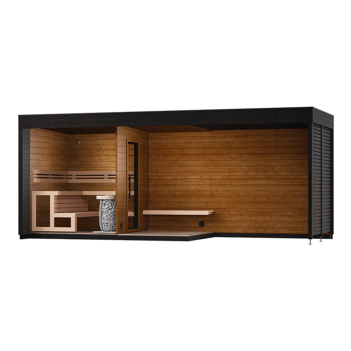 Leil Patio L Plus Outdoor Sauna Kit
