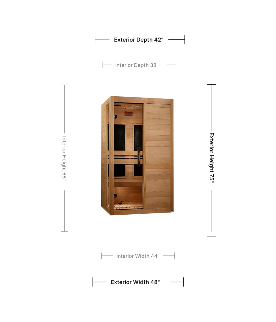 Golden Designs Dynamic Lucca Infrared Indoor Sauna
