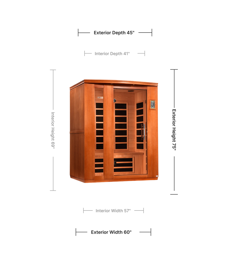 Golden Designs Dynamic Lugano Infrared Indoor Sauna