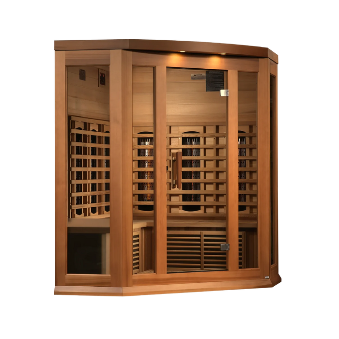 Golden Designs Maxxus Infrared Indoor Corner Sauna 3-Person