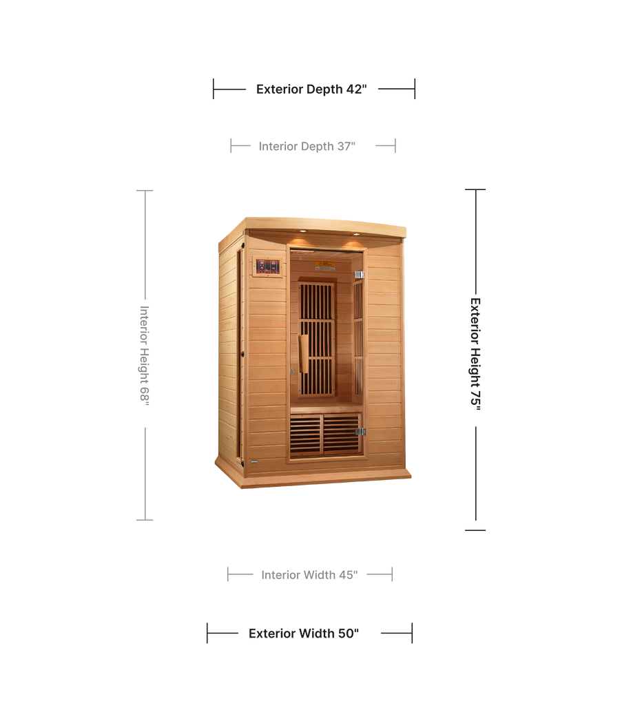 Golden Designs Maxxus Infrared Indoor Sauna 2-Person