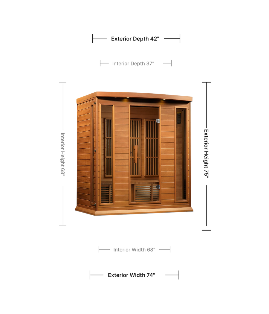 Golden Designs Maxxus Infrared Indoor Sauna 4-Person