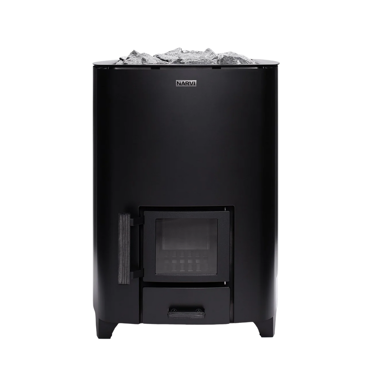 Narvi NC 16 Black Wood-Burning Sauna Stove — The Sauna Heater