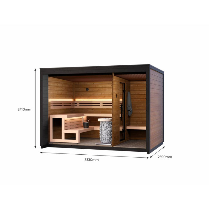 Leil Patio M Outdoor Sauna Kit