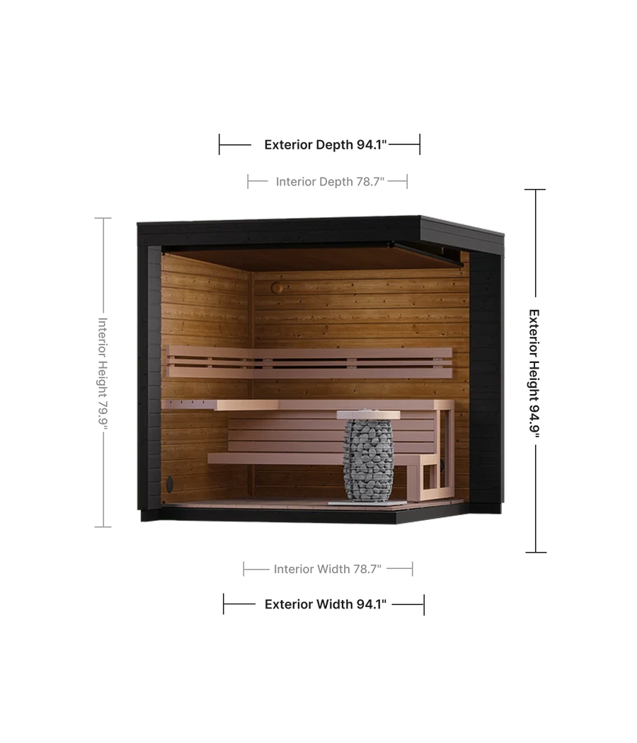 Leil Patio S Outdoor Sauna Kit
