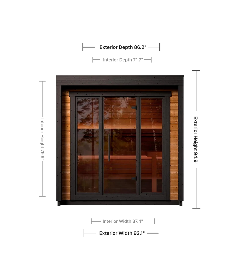 Leil Patio XS Outdoor Sauna Kit