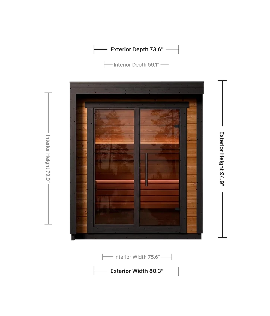 Leil Patio XXS Outdoor Sauna Kit