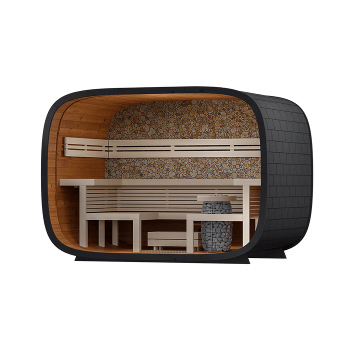 Leil Round Cube Relax Outdoor Sauna Kit
