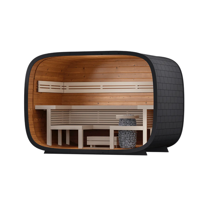 Leil Round Cube Relax Outdoor Sauna Kit