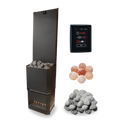 Saunum Air 7 Sauna Heater Package - Nordic Black