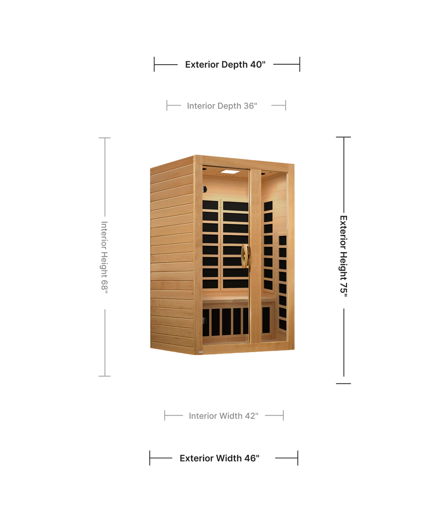 Golden Designs Dynamic Serena Infrared Indoor Sauna