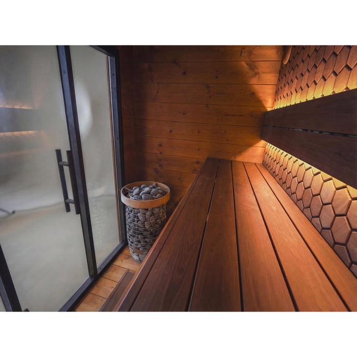 Leil Viva 250 4-Person Outdoor Sauna Kit