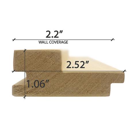 ProSaunas Alder Grace™ 2x3 T&G