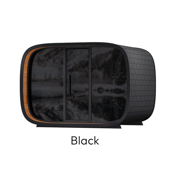 Leil Round Cube Single Outdoor Sauna Kit